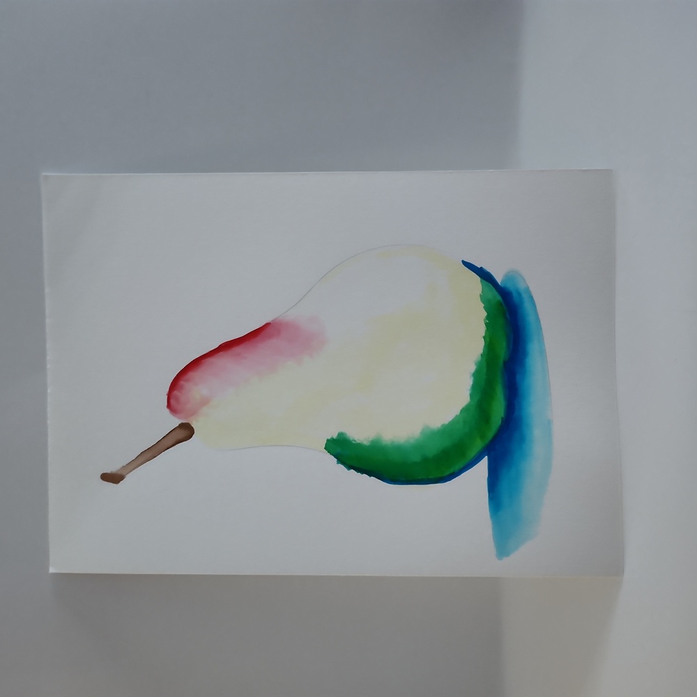 Pear Handmade Watercolor Art